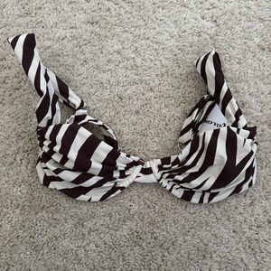 Zebra Print Bikini Top